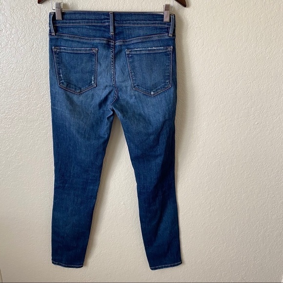 NEW frame le skinny de jeanne ripped jeans size 28 - Picture 9 of 12